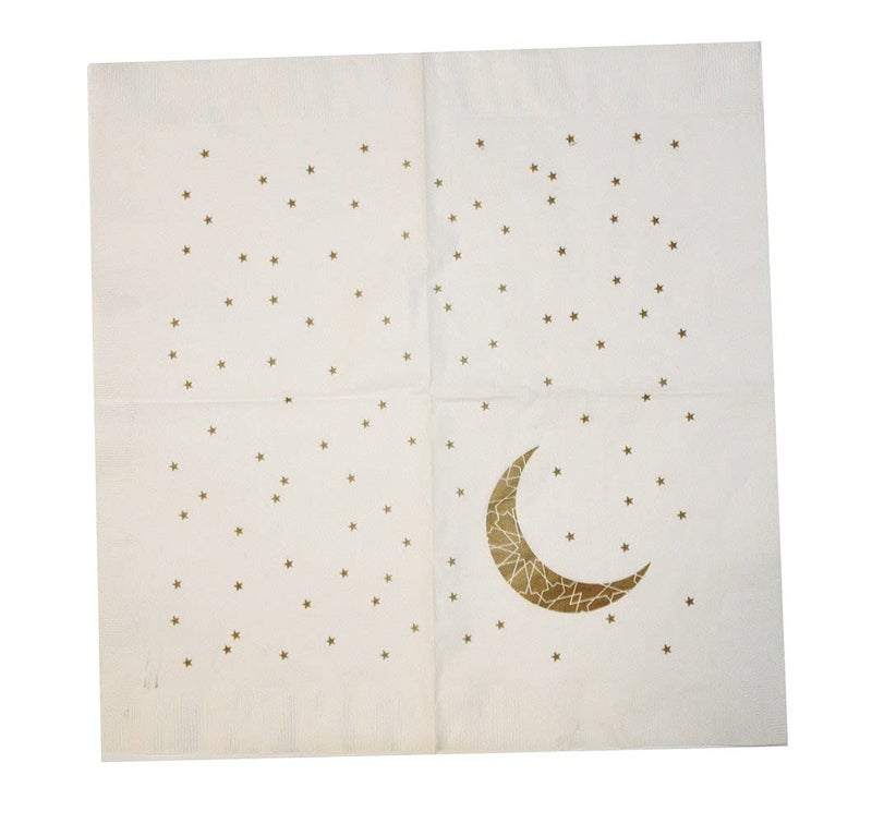 Zaffron Shop مناديل حفلات هلال رمضان وعيد الزعفران (عبوة من 20) - Image 4